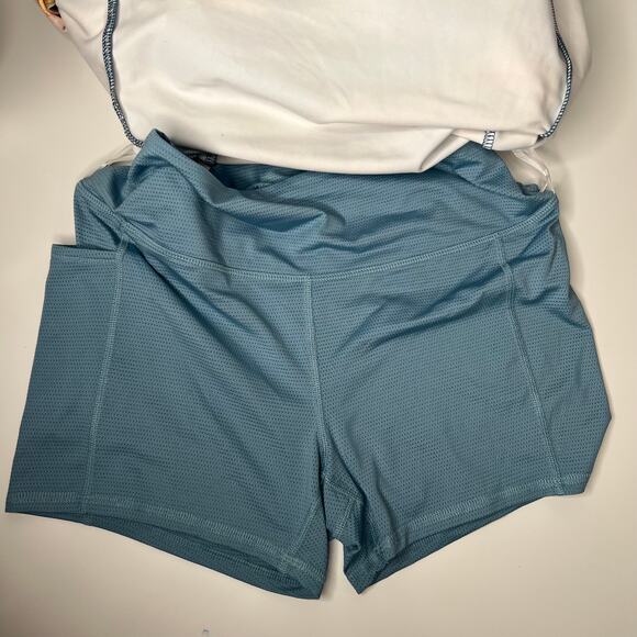 DSG Blue Abstract One Shoulder Active Mini Dress Size M - Picture 4 of 8